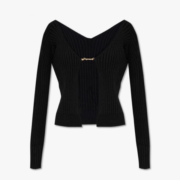 jacquemus la maille longue pralù black