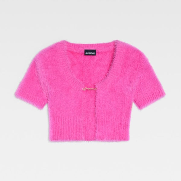 jacquemus la maille neve pink