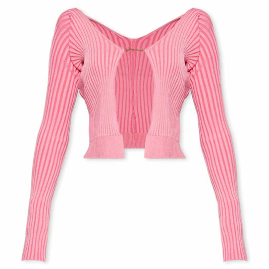 jacquemus la maille pralu longue le chouchou pink