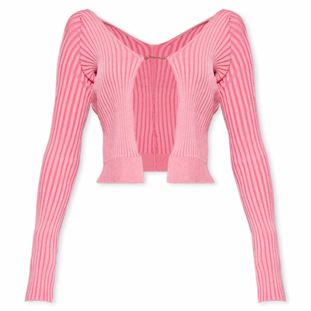 jacquemus la maille pralu longue le chouchou pink 