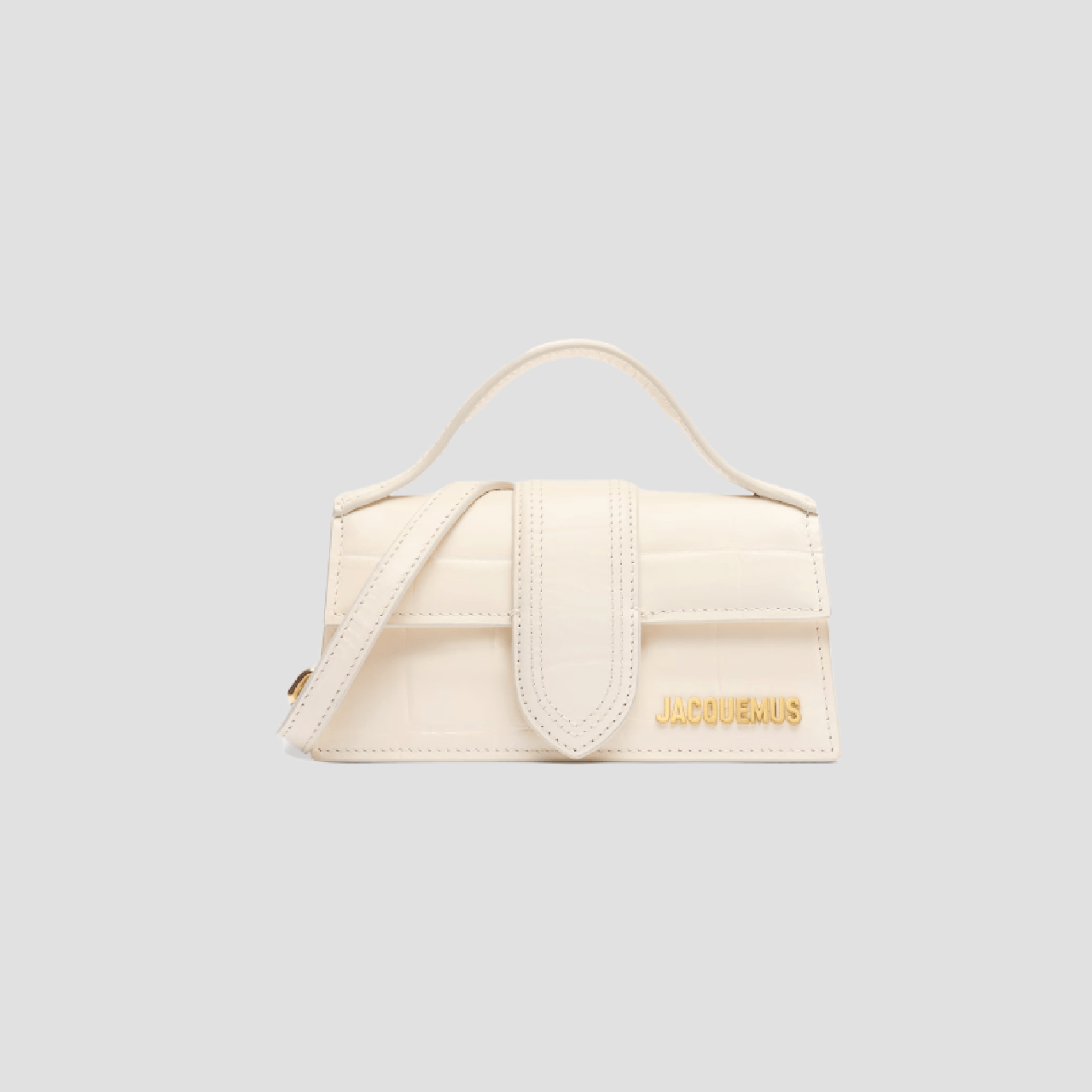 JACQUEMUS LE BAMBINO CROCODILE LIGHT IVORY 213BA006-3164-115