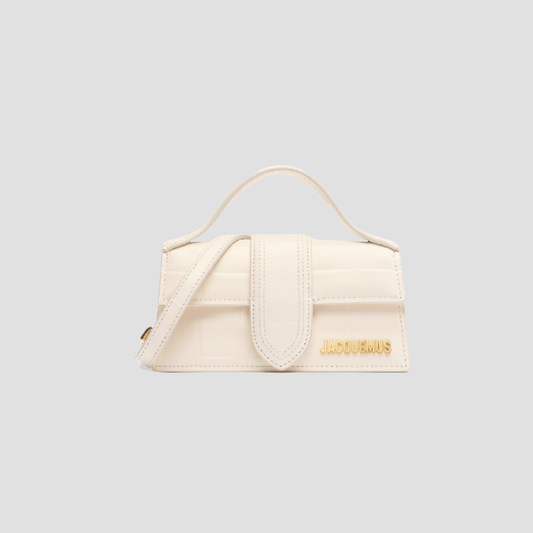 JACQUEMUS LE BAMBINO CROCODILE LIGHT IVORY 213BA006-3164-115