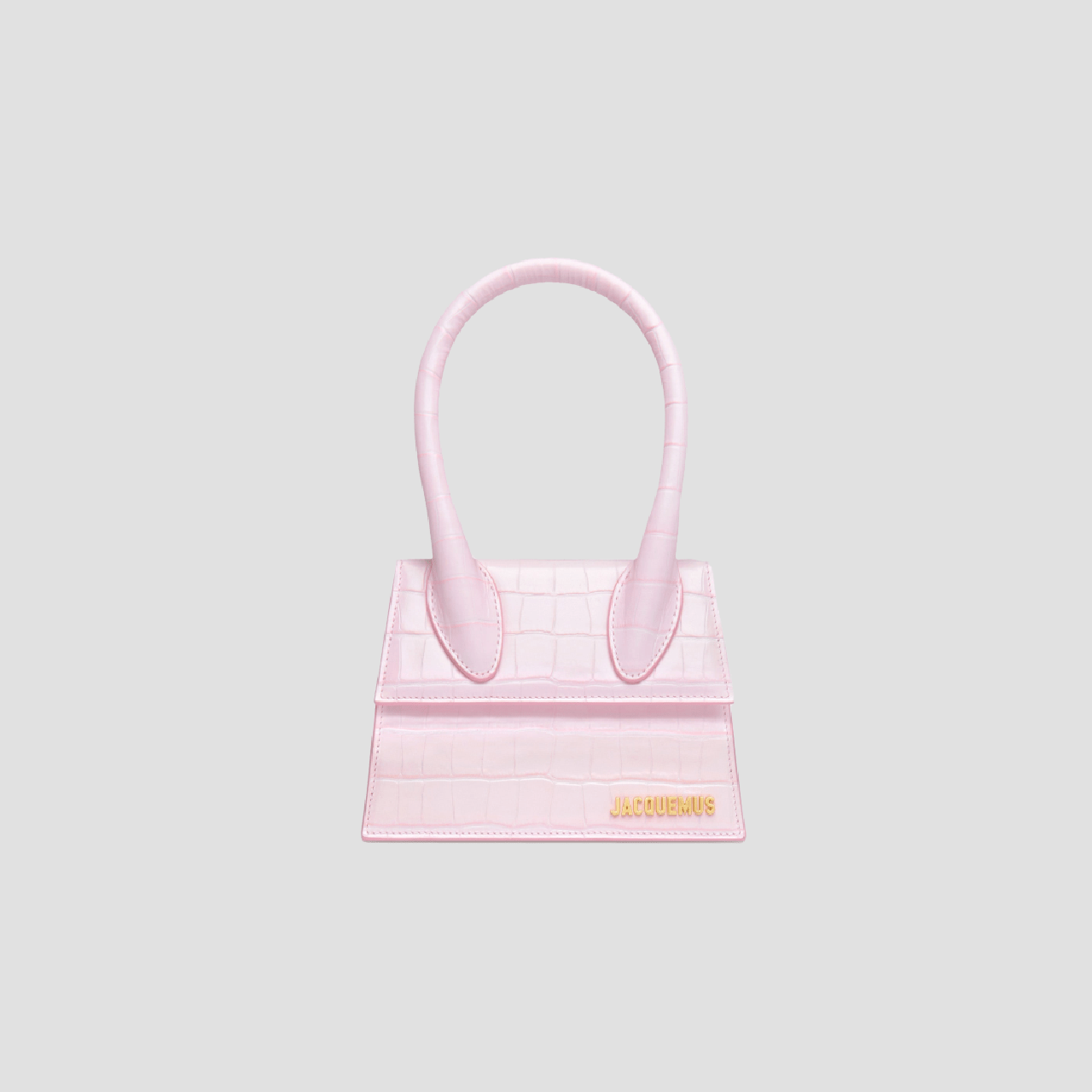 JACQUEMUS LE CHIQUITO CROC LIGHT PINK 213BA002-3129-405