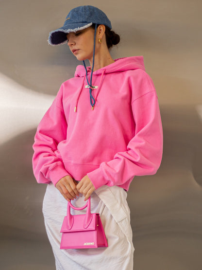 nữ mang túi Jacquemus Le Chiquito Noeud Neon Pink 213BA005-3060-434