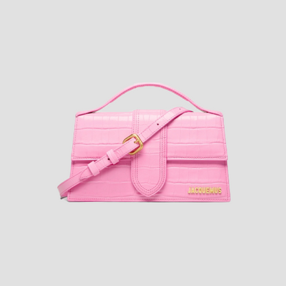 JACQUEMUS LE GRAND BAMBINO CROCO PINK 213BA007-3101-430