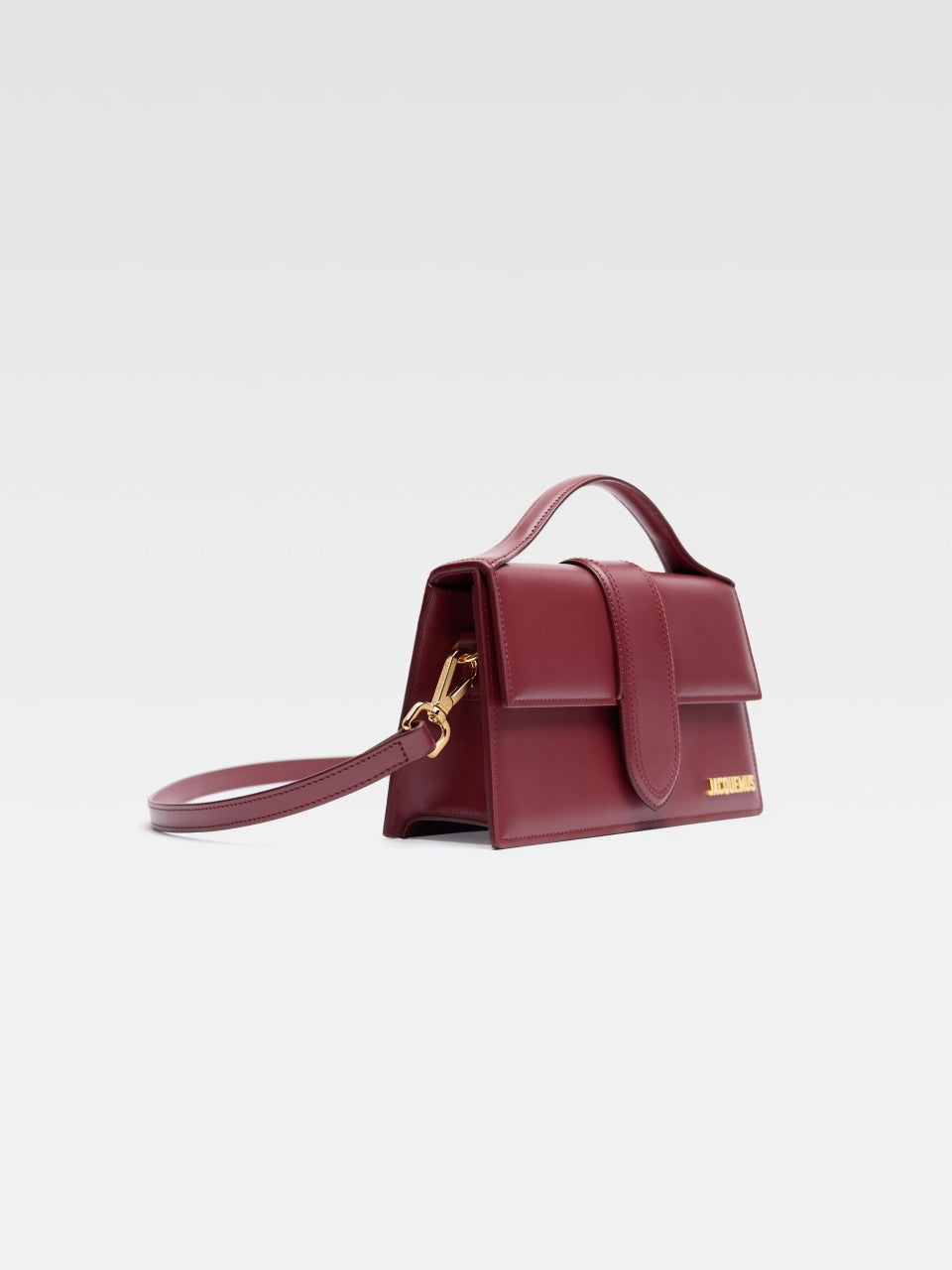 chi tiết JACQUEMUS LE GRAND BAMBINO DARK BURGUNDY 213BA007-3100-495