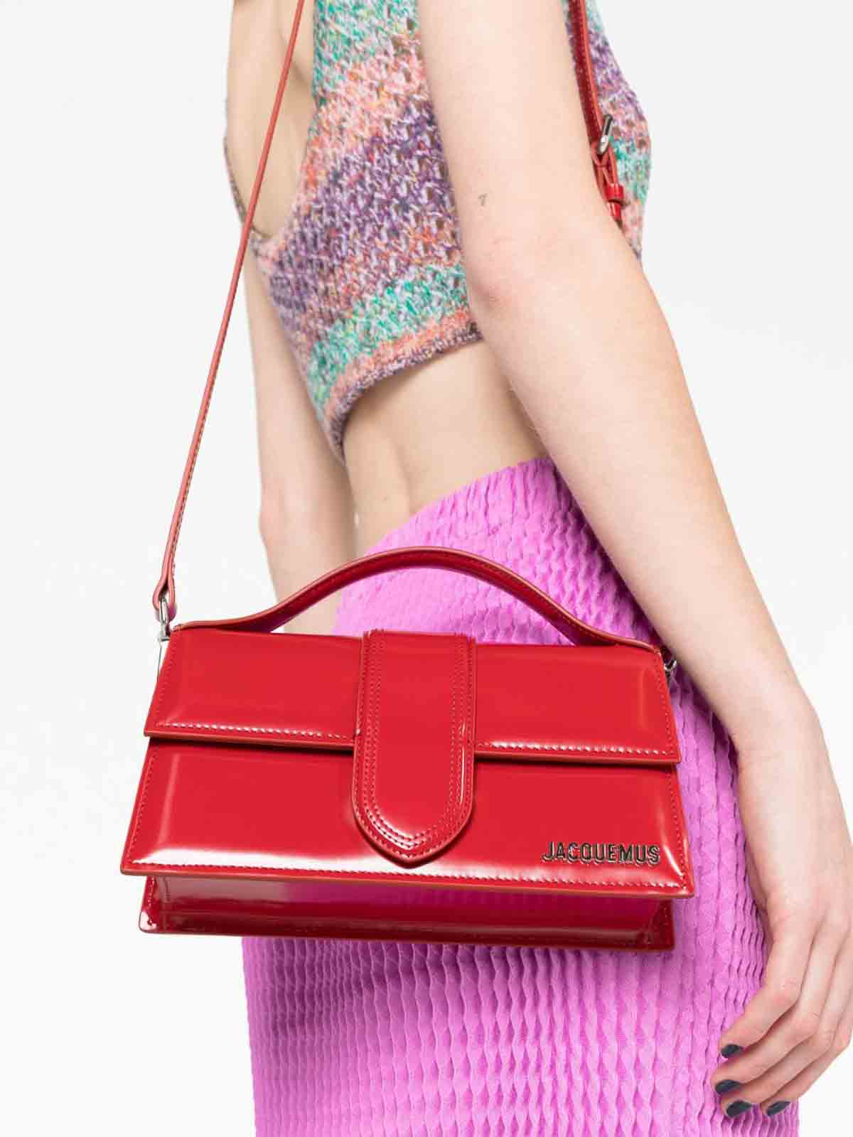 nữ đeo túi JACQUEMUS LE GRAND BAMBINO RED 213BA007-3128-470