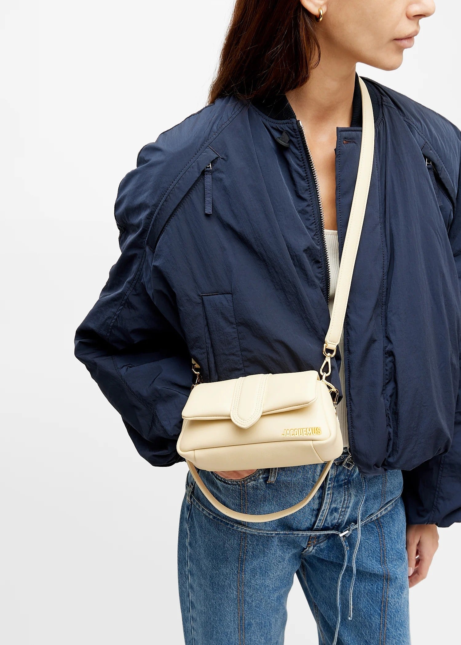 wearing Jacquemus Le Petit Bambimou Ivory 233BA335-3073-120