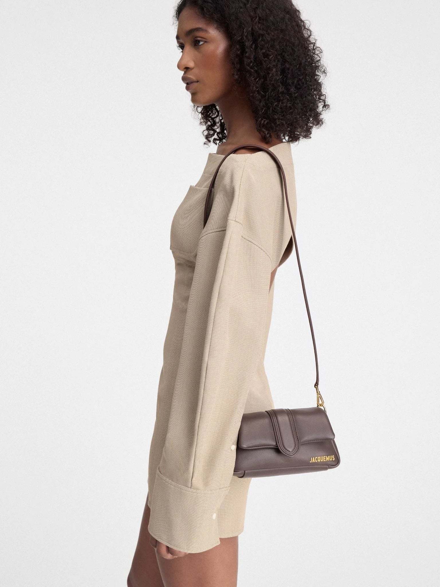 nữ mang túi JACQUEMUS LE PETIT BAMBIMOU MEDIUM BROWN 233BA335-3073-855