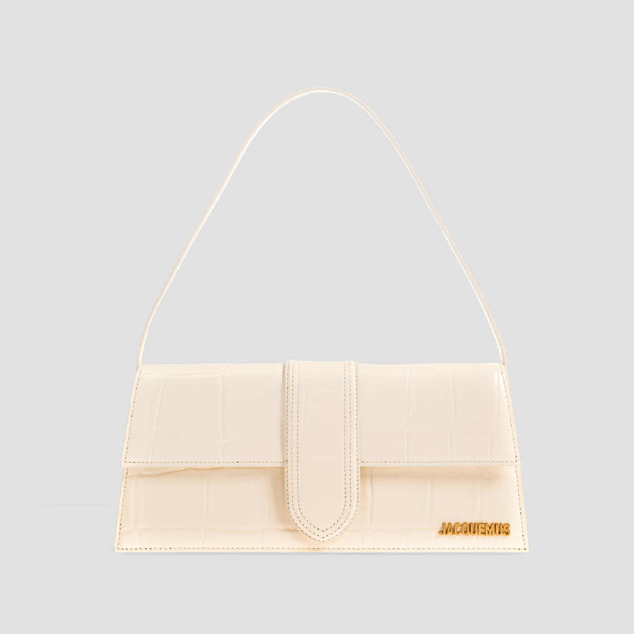 Jacquemus Long Bambino Croc-Embossed Ivory 221BA013-3164-115