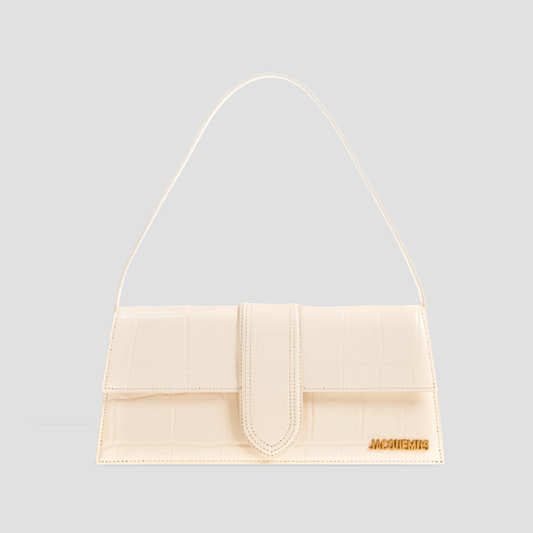 Jacquemus Long Bambino Croc-Embossed Ivory 221BA013-3164-115