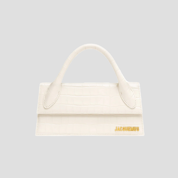 JACQUEMUS LONG CHIQUITO IVORY CROC 23H213BA004-129-120