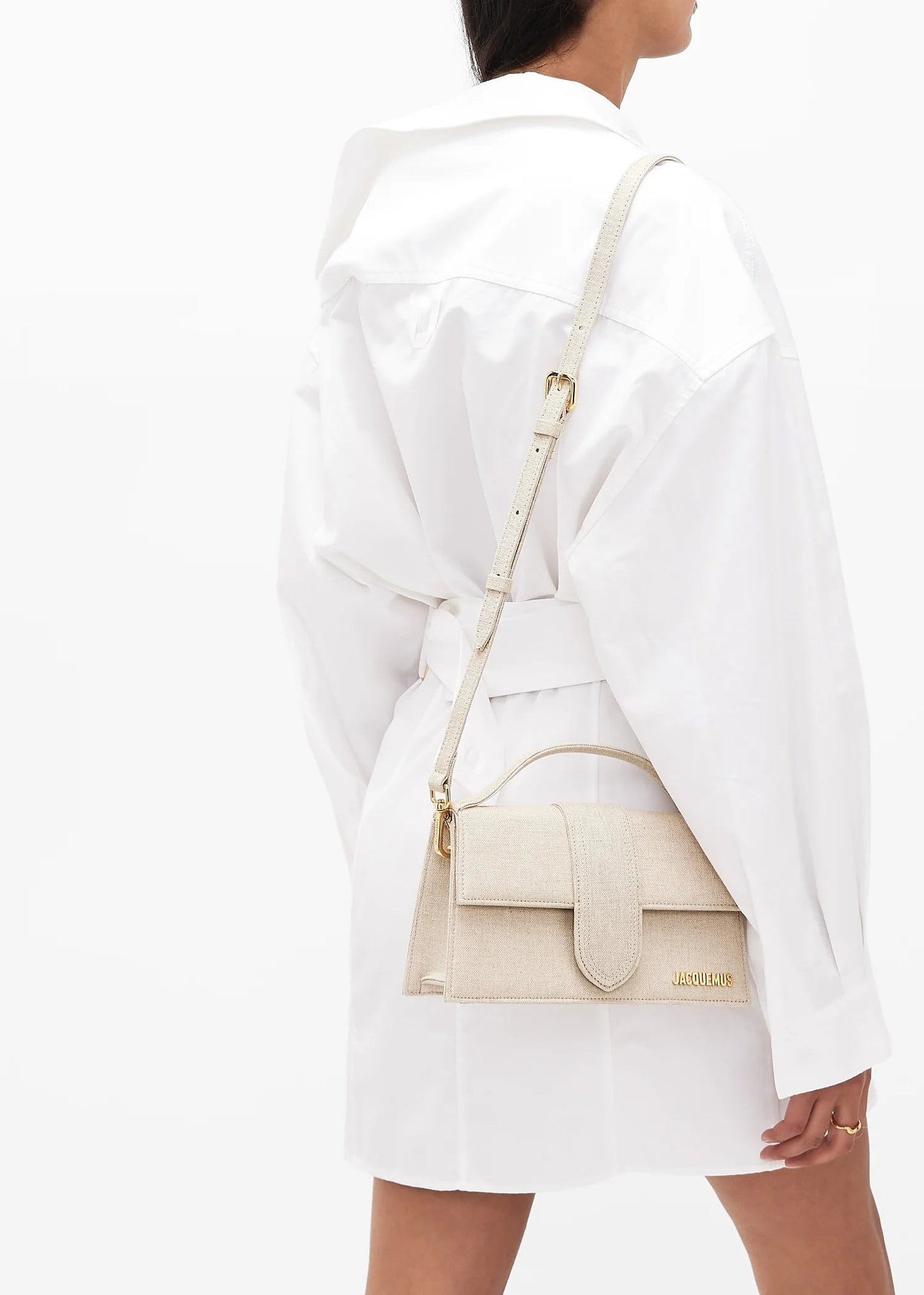 mẫu mang túi Jacquemus The Grand Bambino Light Greige 213BA007-3071-140