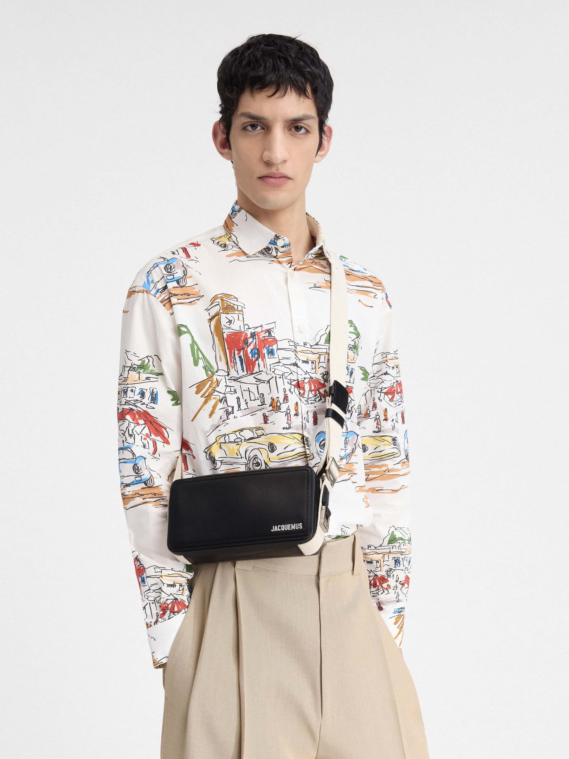 wearing Jacquemus The Horizontal Cuerda Black 235BA092-3061-990