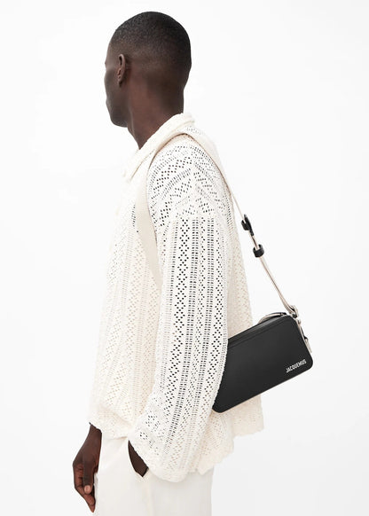 mẫu mang túi Jacquemus The Horizontal Cuerda Black 235BA092-3061-990