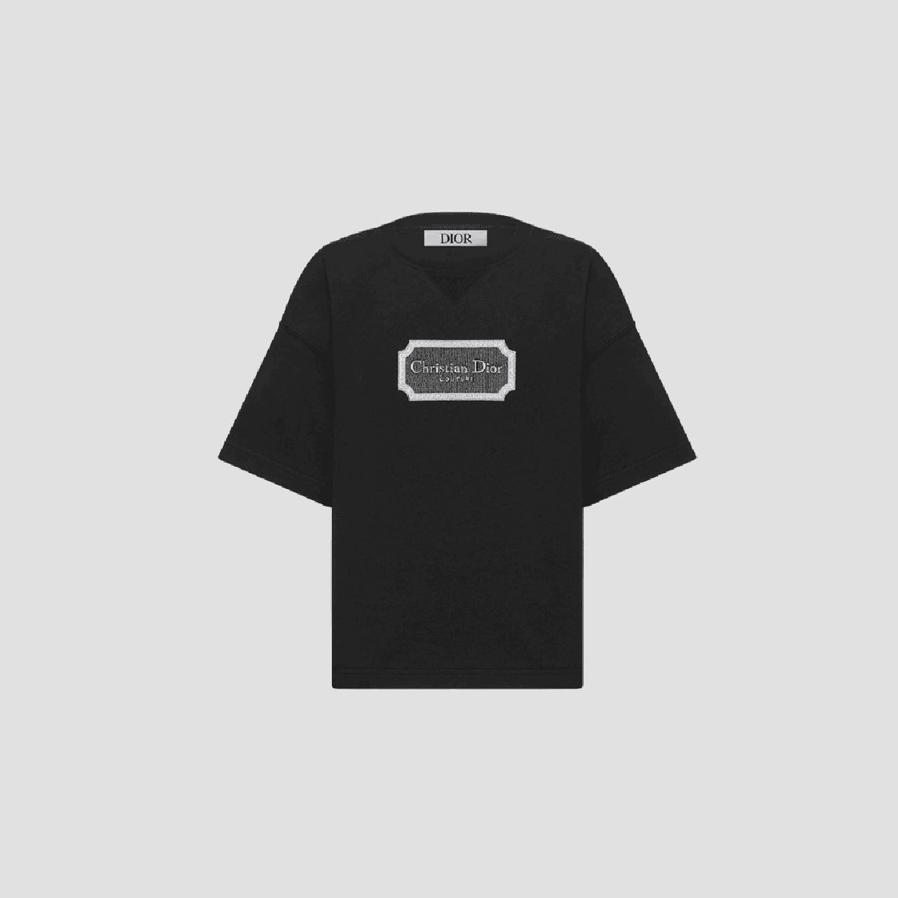 Kids' Christian Dior Couture Black Cotton Jersey T-Shirt 4SBK23TEEB_Y900