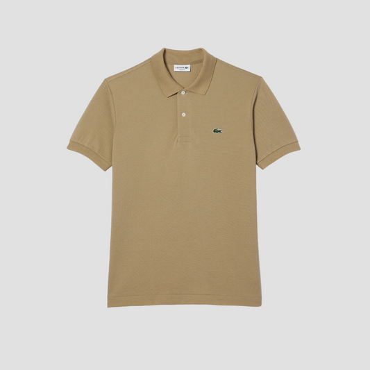 LACOSTE CLASSIC FIT L.12.12 ORIGINAL PIQUÉ POLO SHIRT BEIGE CB8