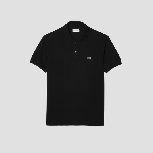 LACOSTE CLASSIC FIT L.12.12 ORIGINAL PIQUÉ POLO SHIRT BLACK