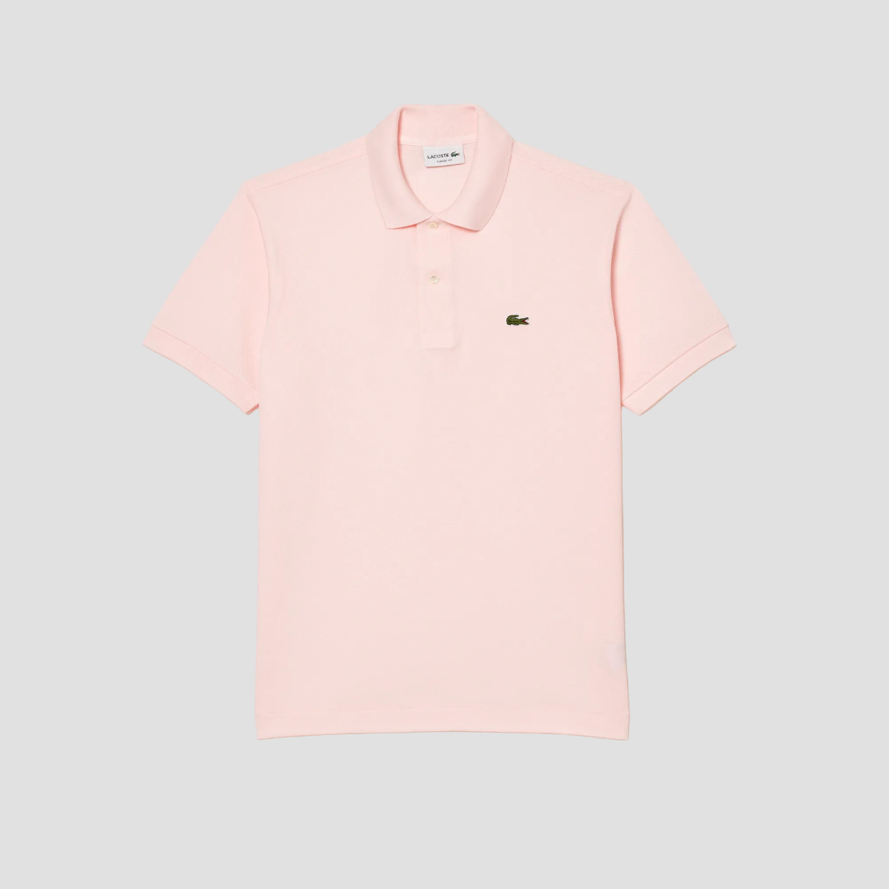 LACOSTE CLASSIC FIT L.12.12 ORIGINAL PIQUÉ POLO SHIRT LIGHT PINK