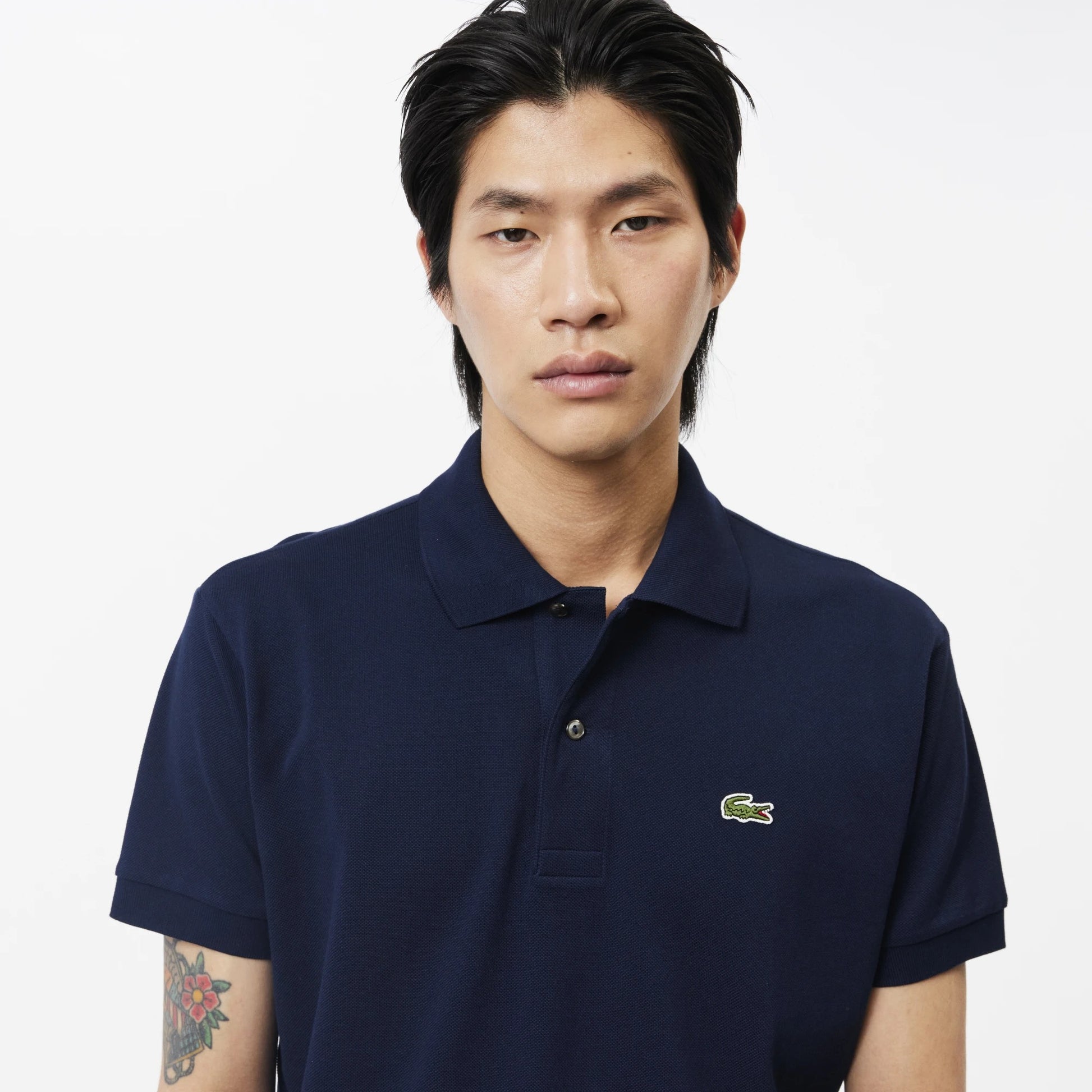 LACOSTE CLASSIC FIT ORIGINAL PIQUÉ POLO SHIRT NAVY