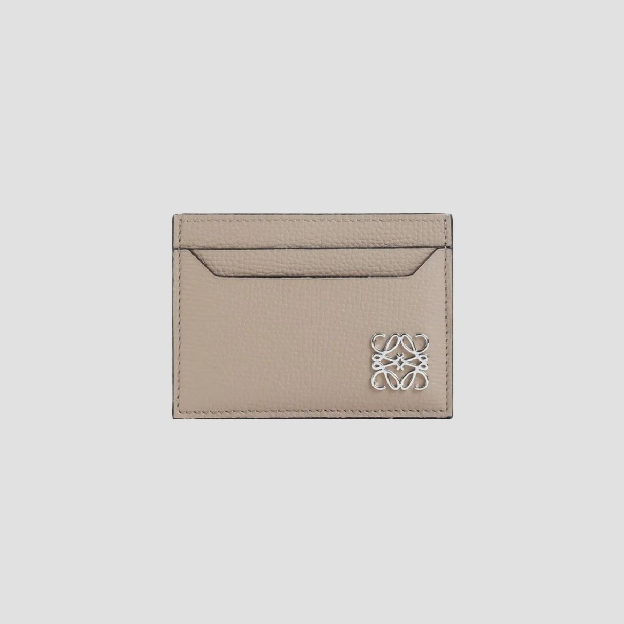 Loewe Anagram Card Holder in Pebble Grain Calfskin – Sand C821075X04-2150