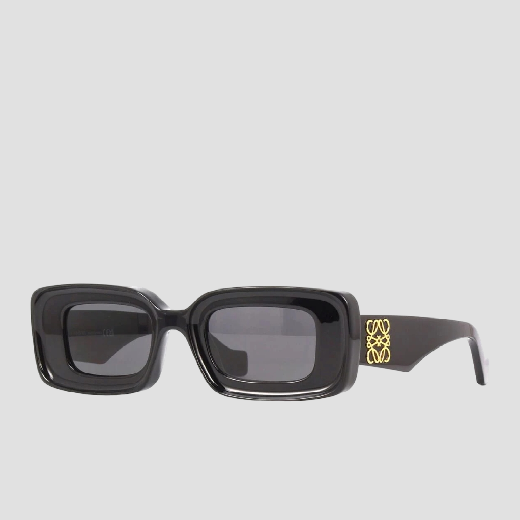 LOEWE LW40101I 01A SQUARE SUNGLASSES IN BLACK