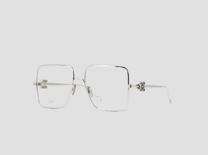 LOEWE LW50038U 016 SQUARE EYEGLASSES SILVER