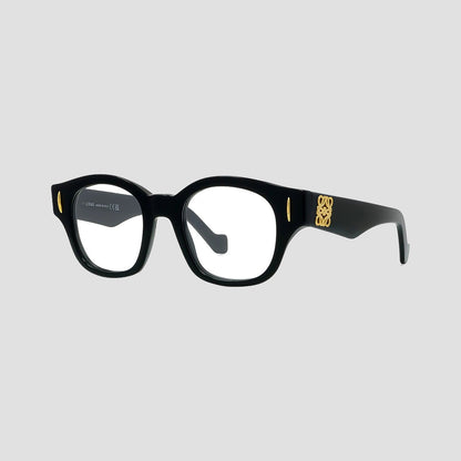 Loewe LW50096I 001 Anagram Round-Square Black Eyeglasses