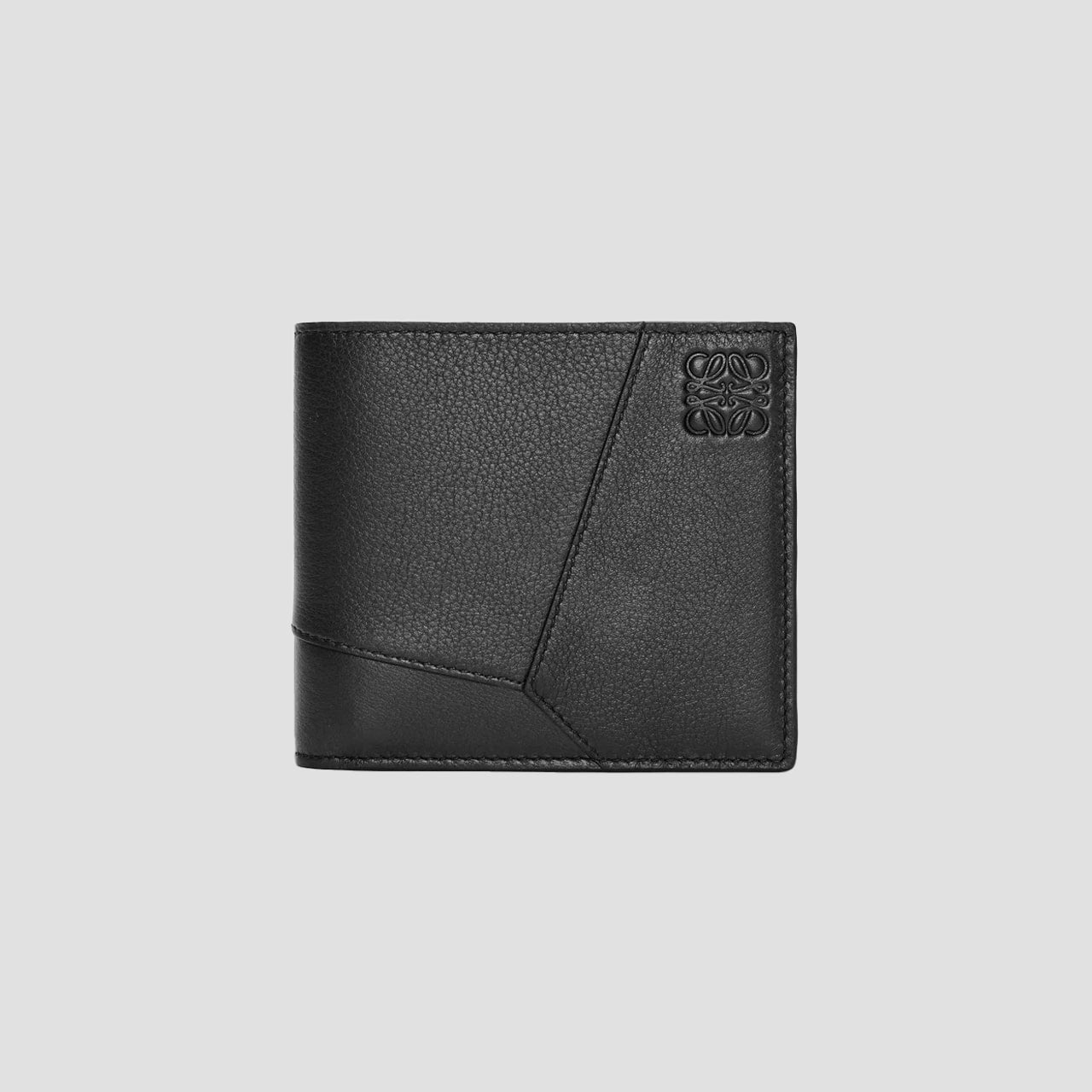 Loewe Puzzle Bifold Wallet in Black Classic Calfskin C510302X16-1100