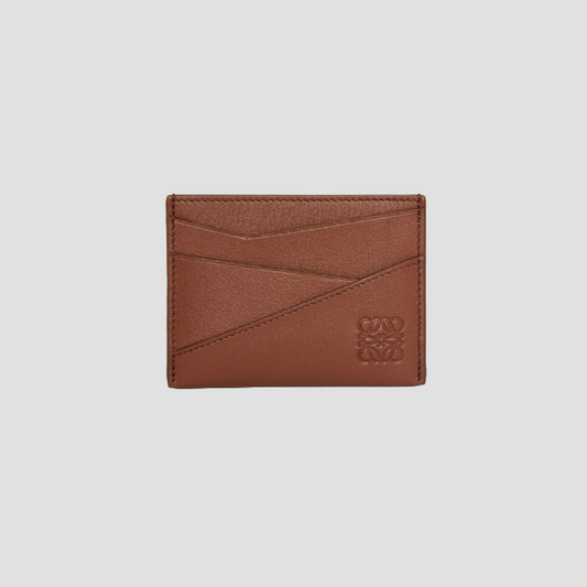 Loewe Puzzle Card Holder in Classic Calfskin – Brownie C510Q77X02-4783