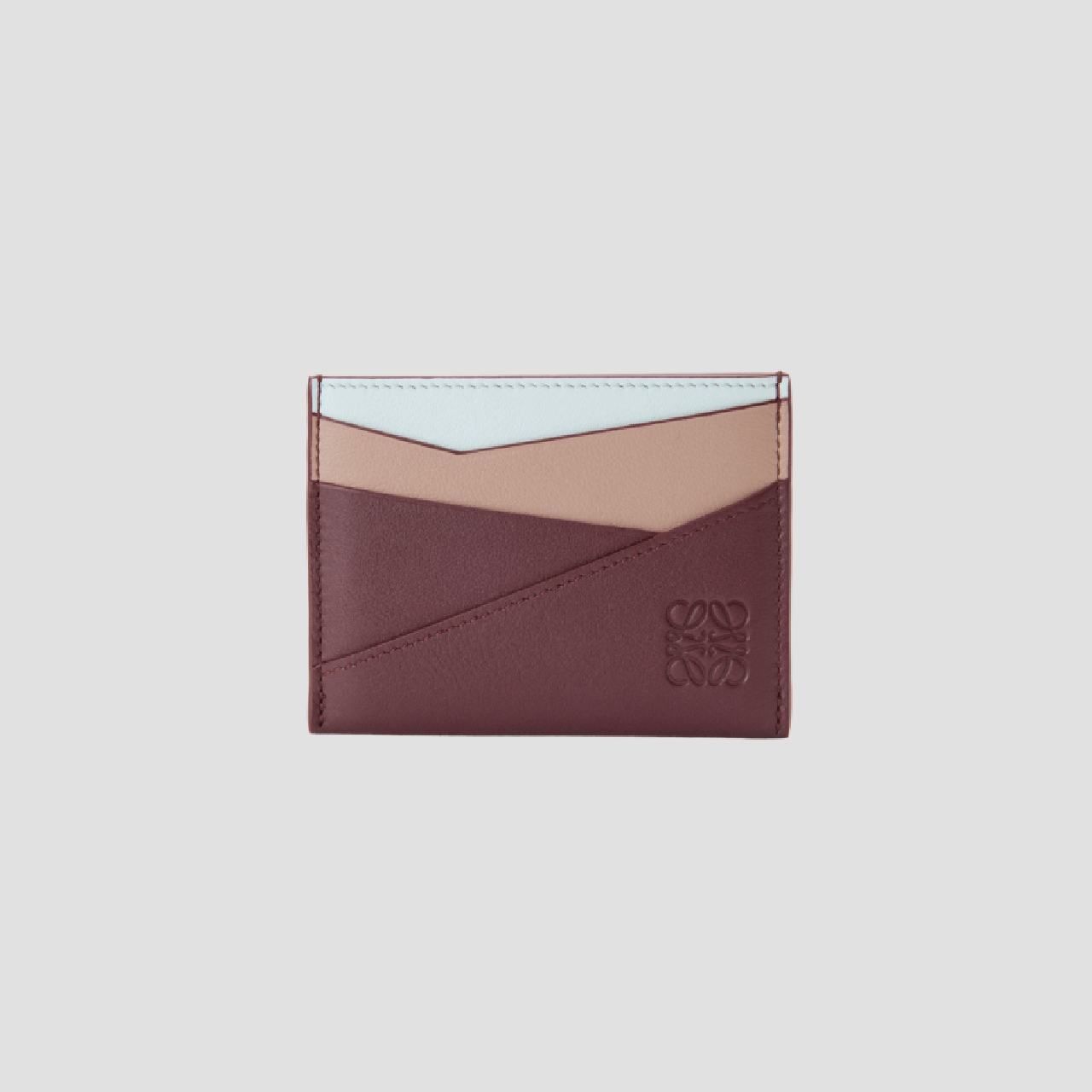 Loewe Puzzle Plain Frozen Dark Burgundy Card Holder C510Q77X06 8314