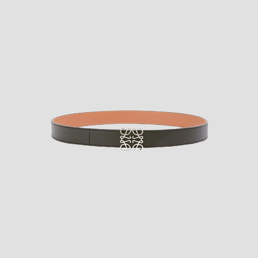 Loewe Reversible Anagram Belt in Smooth Calfskin – Black/Tan E821Z26X03-1555