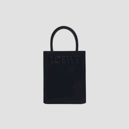 Loewe Standard A5 Tote Bag In Sleek Calfskin Black A933S30X01-1100
