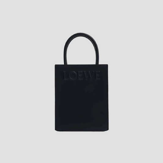 Loewe Standard A5 Tote Bag In Sleek Calfskin Black A933S30X01-1100