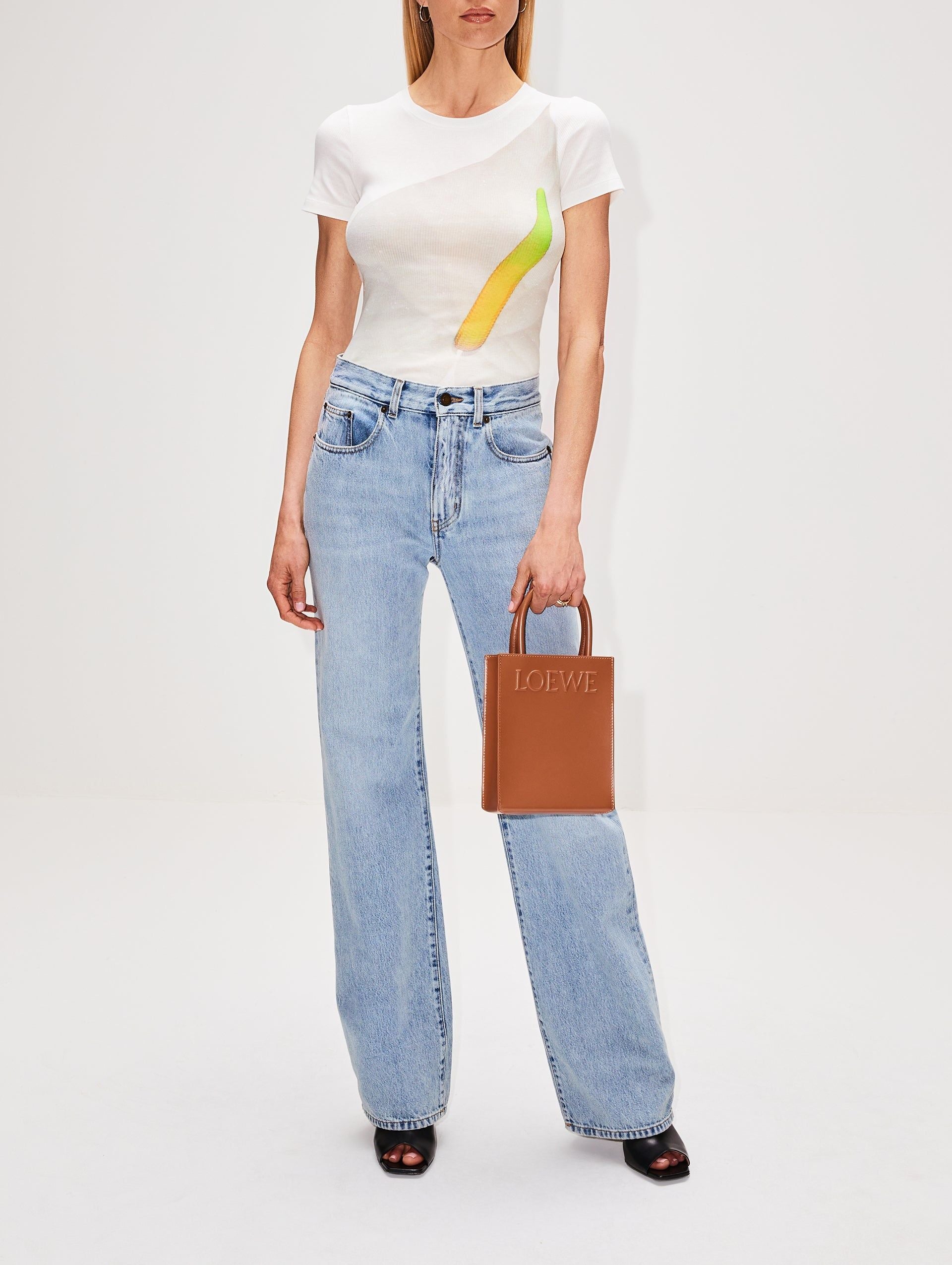nữ mang túi Loewe Standard A5 Tote Bag In Sleek Calfskin – Tan A933S30X01-2530