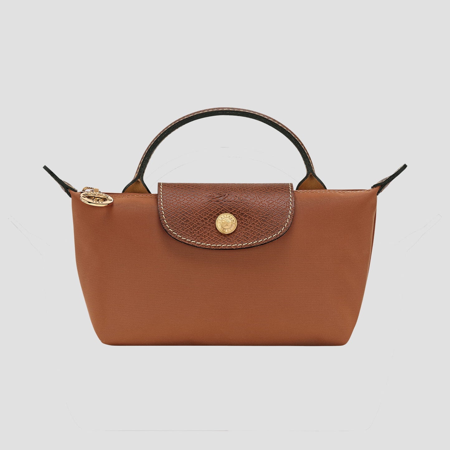 Longchamp Le Pliage Original Pouch with Handle – Cognac 34175089504