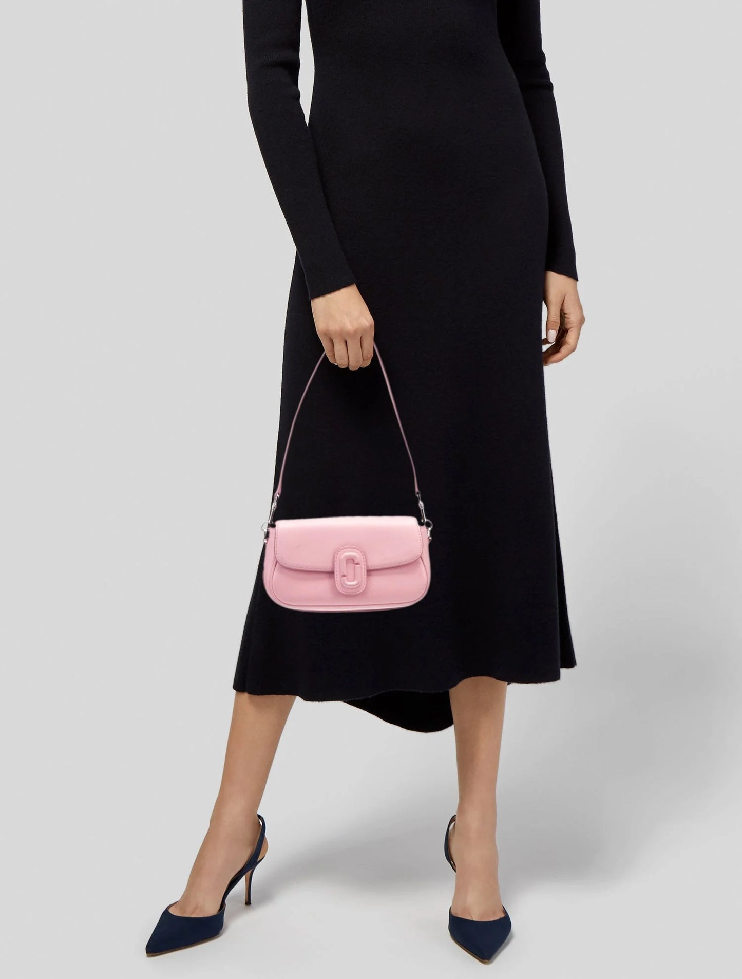 mẫu xách túi Marc Jacobs The Clover Shoulder Bag Ribbon Pink 2P4HSH035H02-669