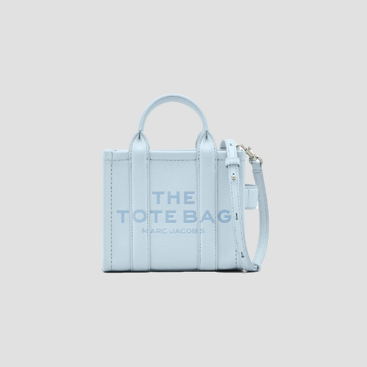 Marc Jacobs The Leather Crossbody Tote Bag Cloud Blue H053L01RE22_465