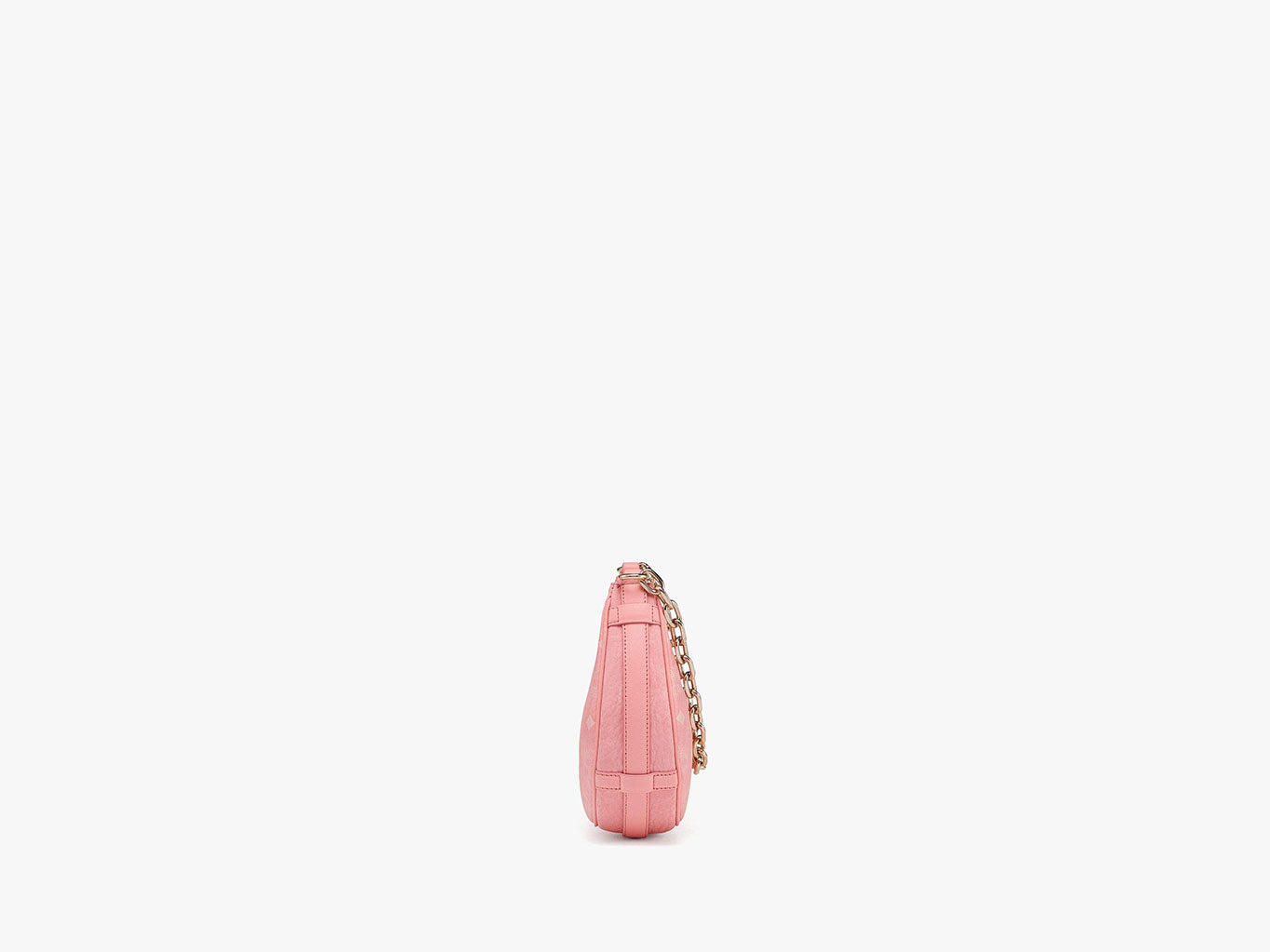 mặt hông MCM AREN CRESCENT HOBO IN BLOSSOM PINK VISETOS MWHCATA11QZ001