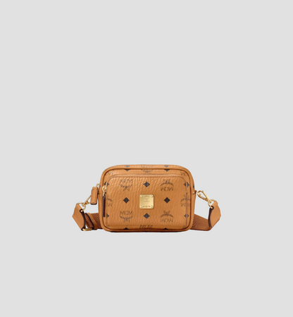 MCM AREN CROSSBODY IN COGNAC VIESTOS X-MINI BAG