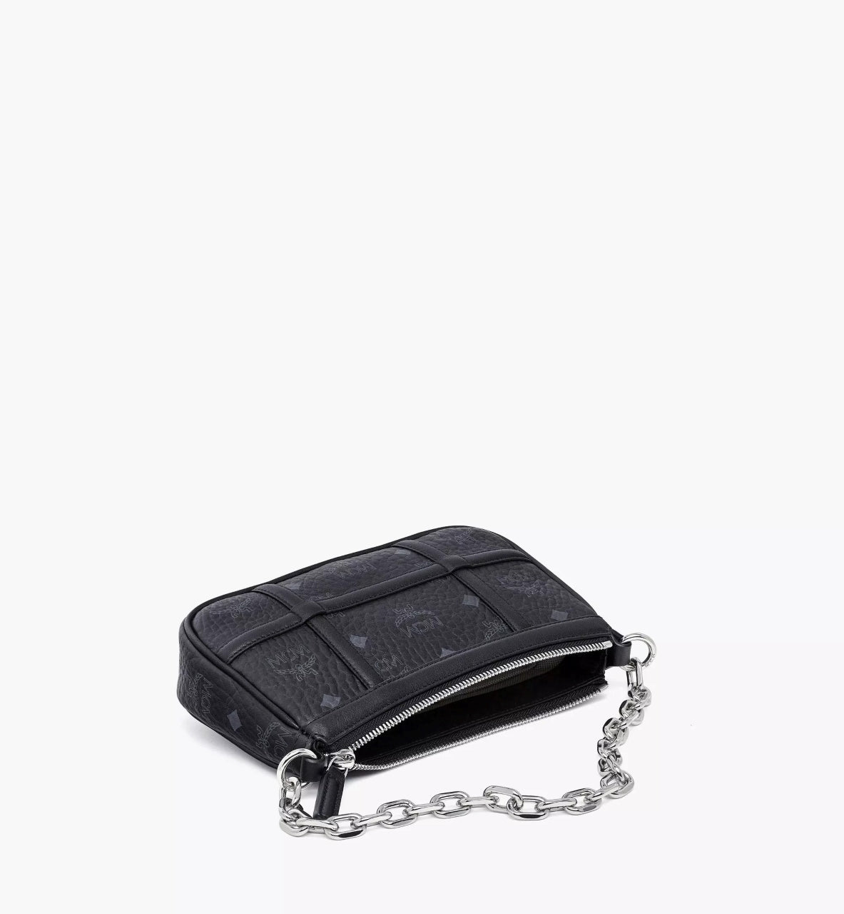 chi tiết túi MCM AREN SHOULDER BAG IN BLACK VISETOS MWSBAER01BK001