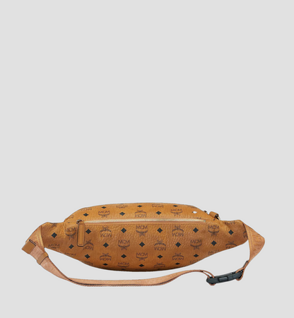 mặt sau MCM FURSTEN MEDIUM BELT BAG IN COGNAC VISETOS MUZ9SFI22CO001