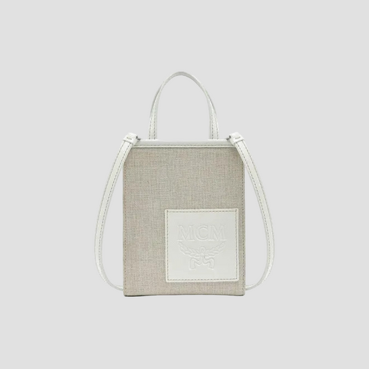 MCM KLASSIK TOTE WHITE BAG MMTBAKC02WT001