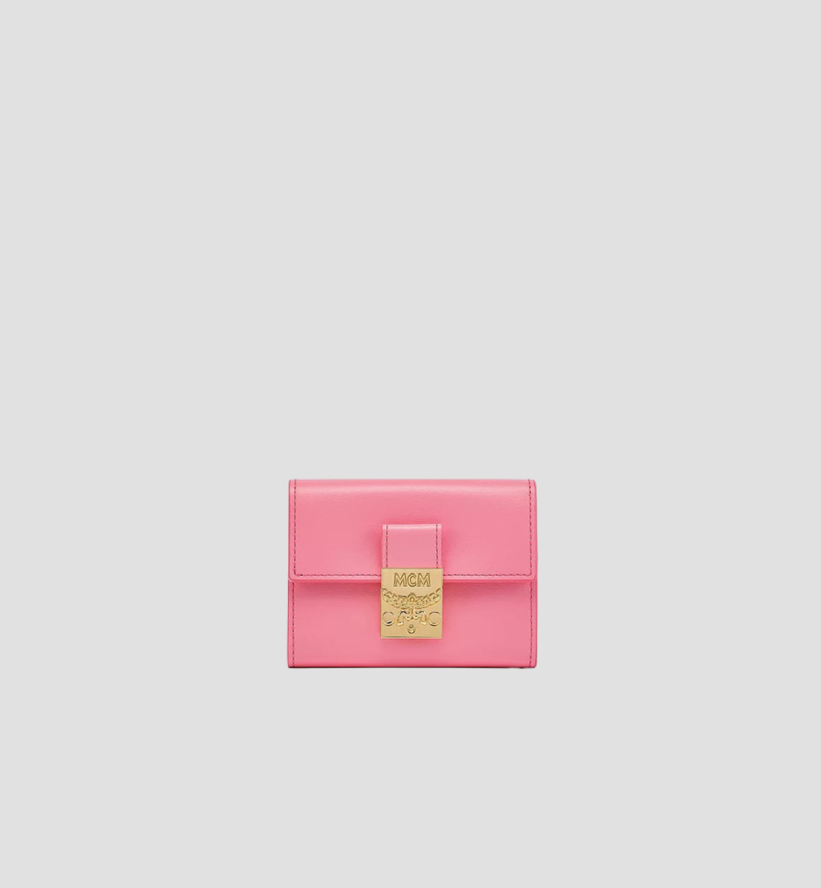 MCM MINI PATRICIA TRIFOLD WALLET PINK