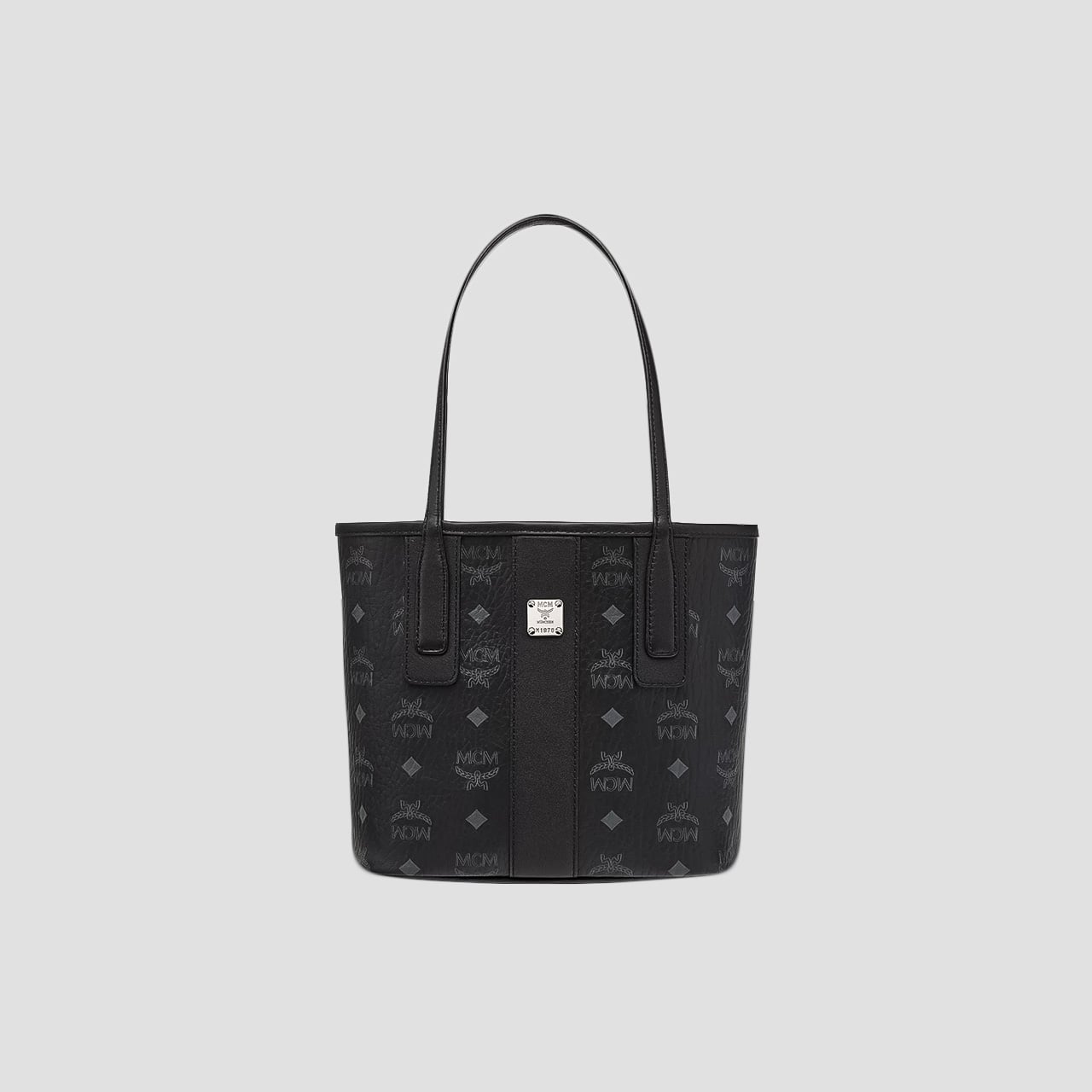 MCM Mini Reversible Liz Shopper in Visetos Black MWPDALR01BK001