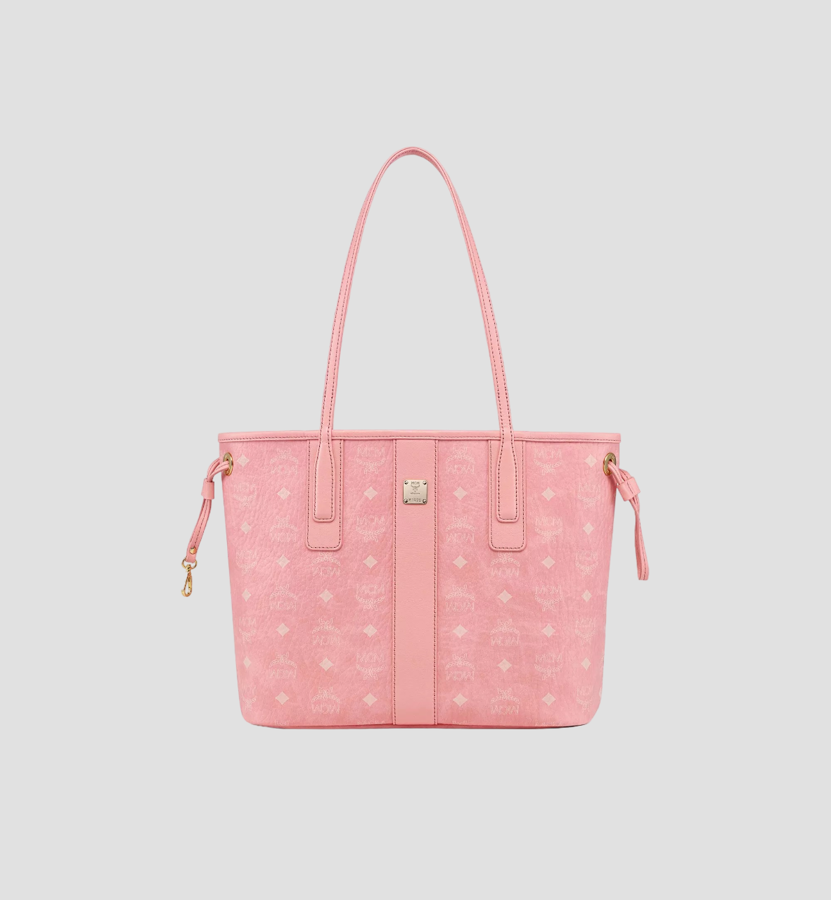 MCM SMALL REVERSIBLE LIZ SHOPPER IN BLOSSOM PINK VISETOS