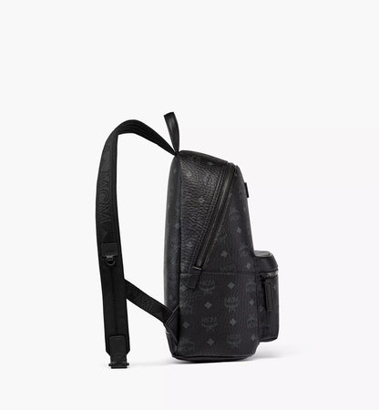 mặt hông MCM STARK SMALL BACKPACK IN BLACK VISETOS MMKCSVE02BK001