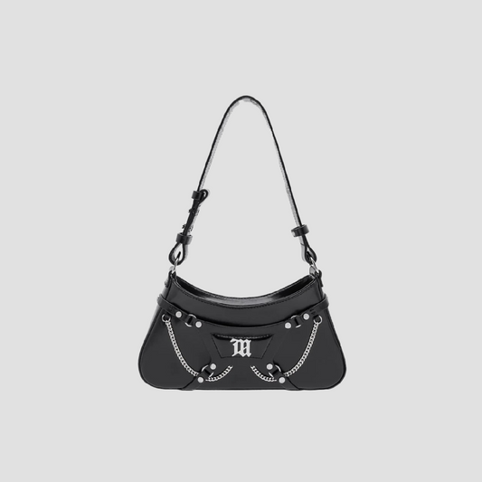 Misbhv Black Leather Fetish Shoulder Bag 230A405