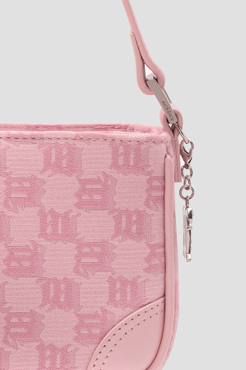 chi tiết MISBHV BUBBLEGUM JACQUARD MONOGRAM 90S BAG MINI 231A400