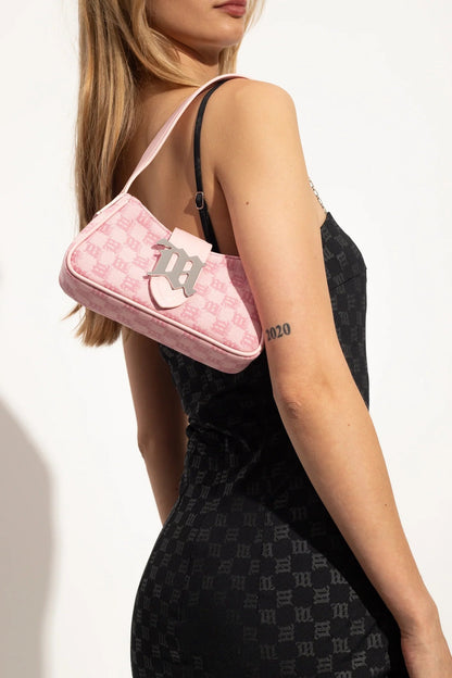 wearing Misbhv Bubblegum Jacquard Monogram Mini Shoulder Bag 231A401